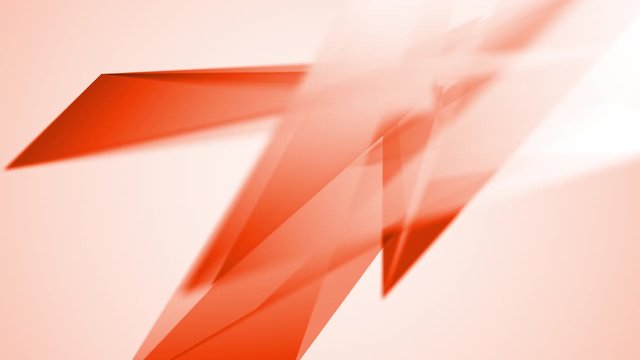 triangle abstraction, red geometrical triangulation with dynamic position, 4K abstract animation