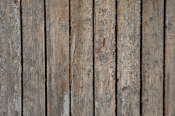 close-up view of brown wooden background with vertical planks