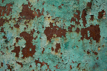 old green scratched weathered texture with rust