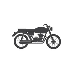 motorcycle icon. vintage motorcycle Vector illustration