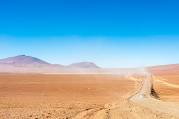 Scenic road in the Atacama desert, Chile