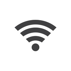 Wifi icon in flat style. wireless symbol vector illustration isolated on white background. Internet connection business concept.