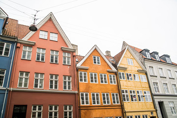 Fototapeta na wymiar colorful town of Copenhagen Denmark 