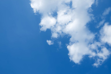 Fototapeta na wymiar Blue sky with white clouds. 