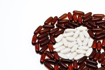 Fish oil omega3 gel capsules