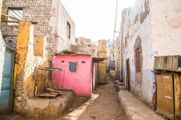 colorful village in aswan egypt