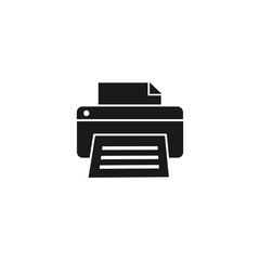 printer icon in flat style for apps and websites, vector Illustration