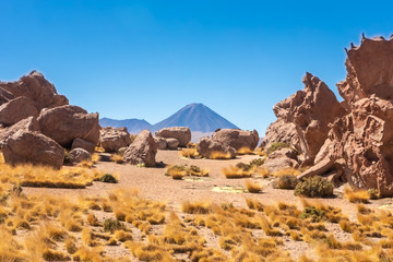 Scenic road in the Atacama desert, Chile