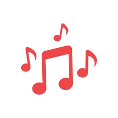 Music icon. Musical key icon in cartoon style. Vector on white background.