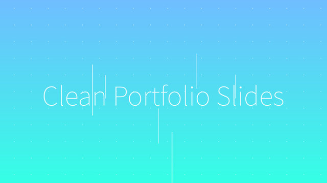 Clean Portfolio Slides Title