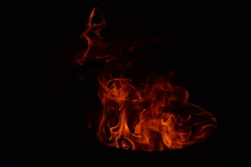 Fototapeta premium dark flames