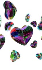 Concept amour et sentiments - coeurs volants