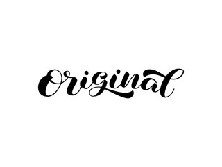 Original brush lettering. Vector stock illustration for poster or banner