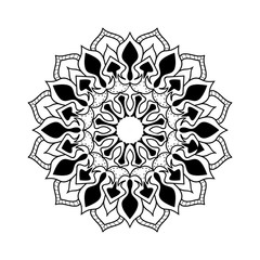 coloring minimalist mandala background