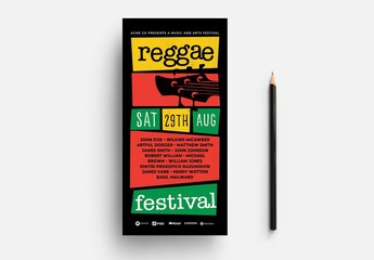 Thin Reggae Flyer Layout