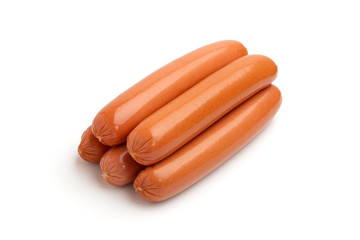 sausages isolated on a white background