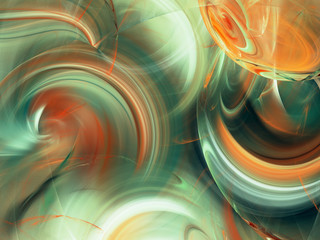 abstract chaotic fractal background 3D rendering illustration