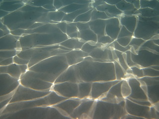 Fototapeta na wymiar blue water reflection