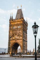 Fototapeta premium Prag Altstadt Karlsbrücke Kulturdenkmal Brückenturm