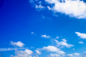 Clouds in blue sky