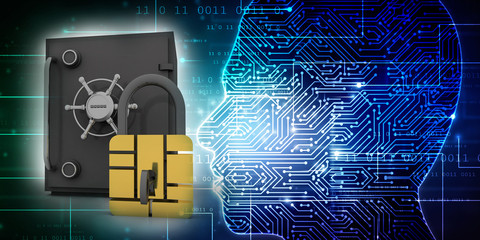 3d rendering metal locker