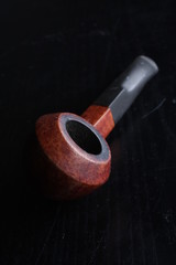 Pipe en bois Studio fond noir