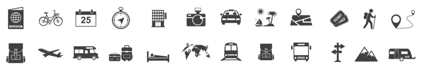Travel and tourism icon set,  transport icon for Web and Mobile App. vector illustration