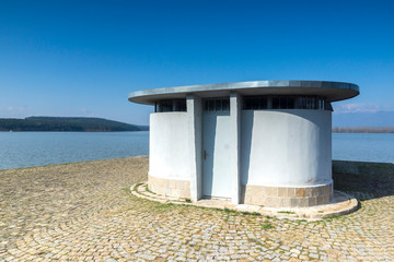 Naklejka premium Panorama of Koprinka Reservoir, Bulgaria