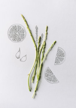 Close up of asparagus