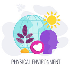 7 PS marketing mix infographic flat vector illustration