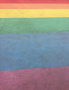 colorful concrete road