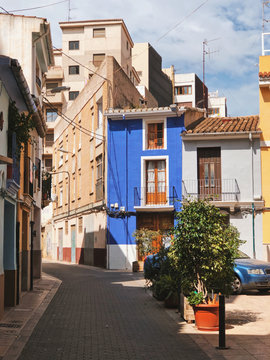 Blue House in Valencia, Spain