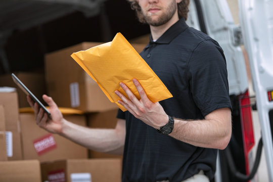 Shipment: Man Confirms Envelope Is Correct One