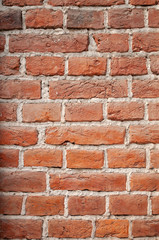 red brick wall
