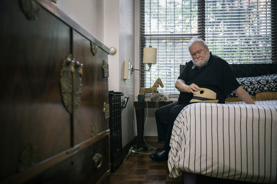 Portrait of a Senior Grieving Man Widower