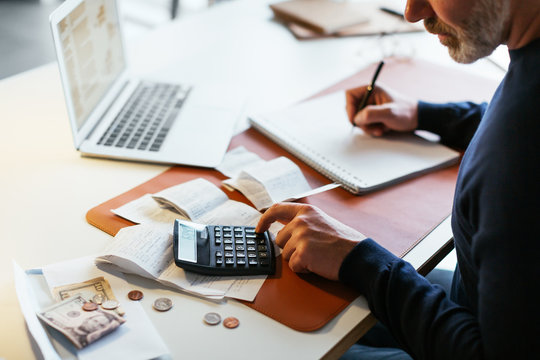 Man working in a modern office.