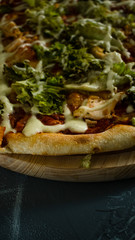 pizza with vegetables