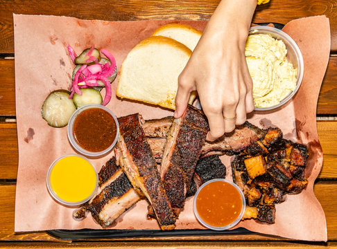 Smoked Brisket Ribs And Pork Belly Barbecue