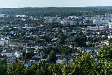 aerial view of the city