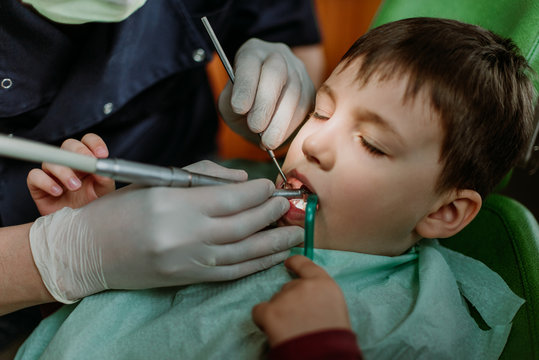 Boy at the dentist