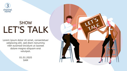 Talk Show Announcement Banner