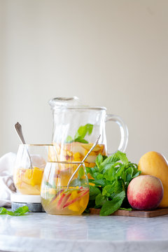 Mango and Peach Sangria