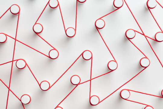 Red threads connected