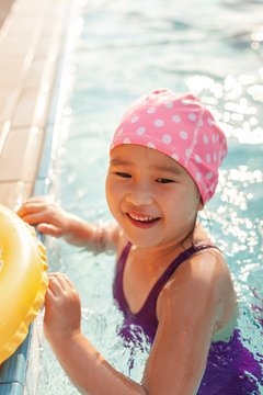 summer fun in swimming pool