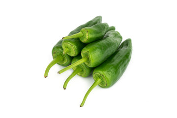 young green hot padron pepper