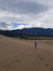 Sand Dune and Mountain