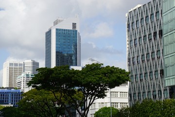 huge office building in singapore