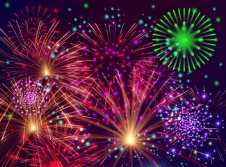 Naklejka premium Fireworks.