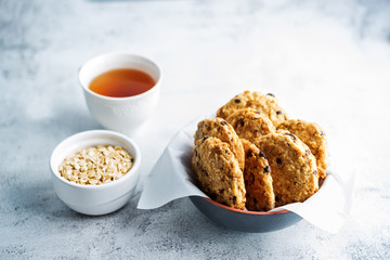 Chocolate chips oatmeal cookies