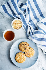 Chocolate chips oatmeal cookies